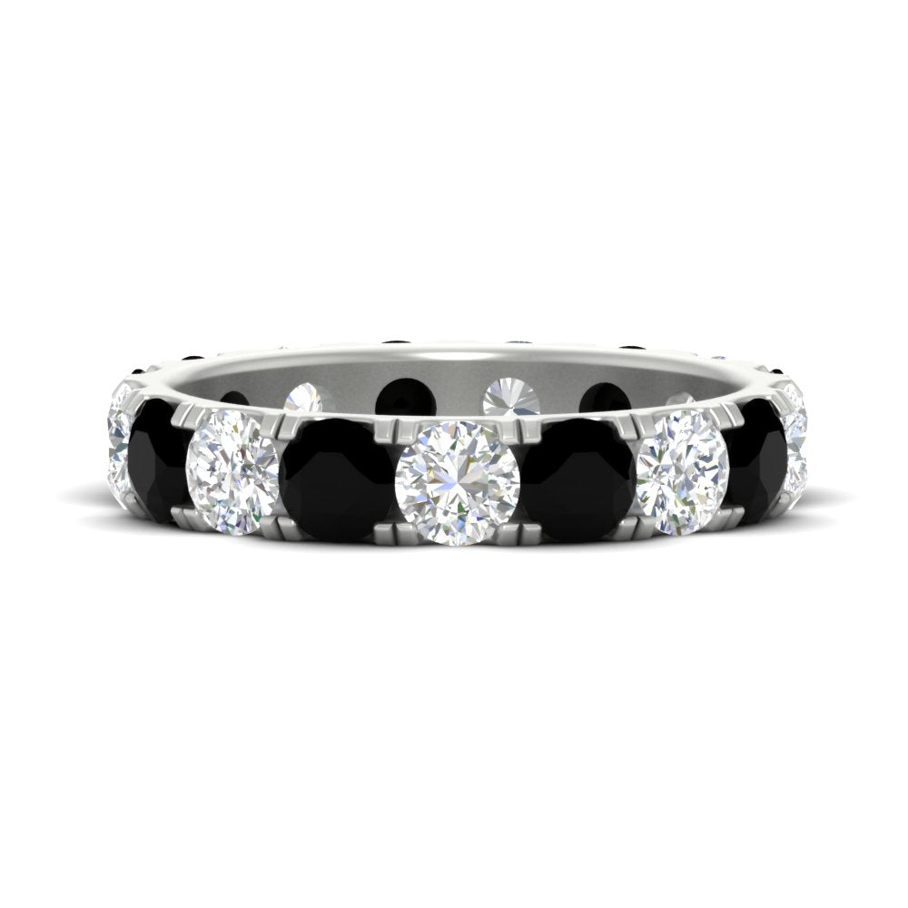 Diamond Double Prong Eternity Wedding Band 3 Carat