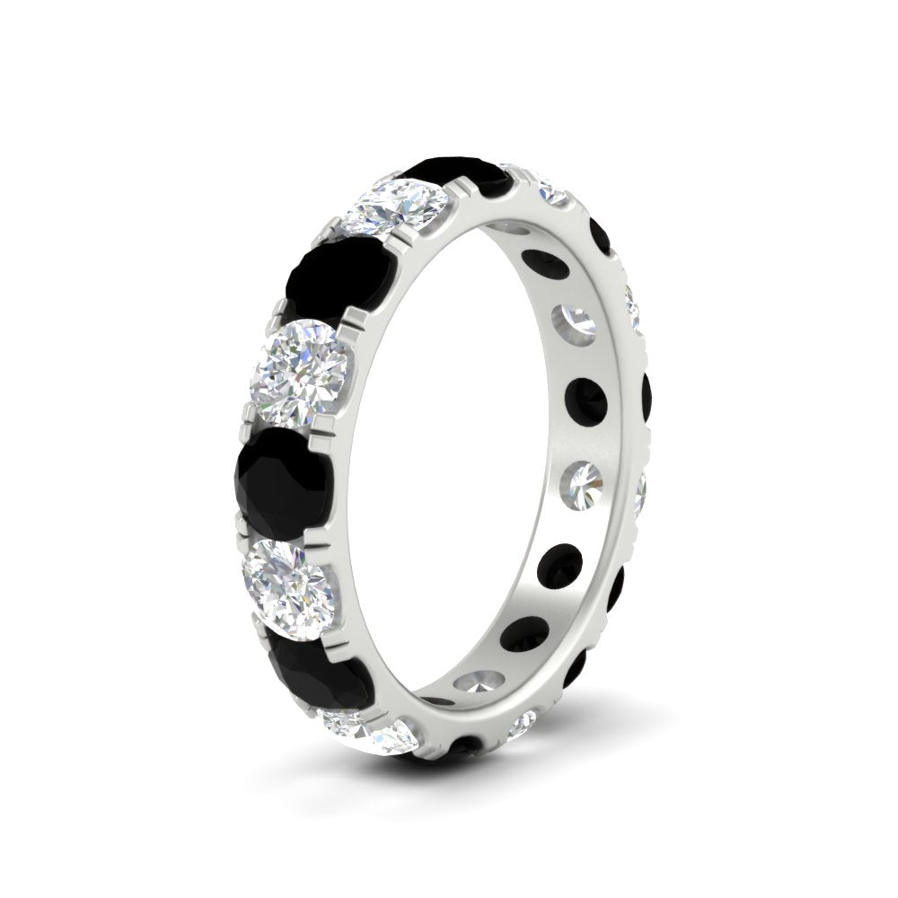 Diamond Double Prong Eternity Wedding Band 3 Carat