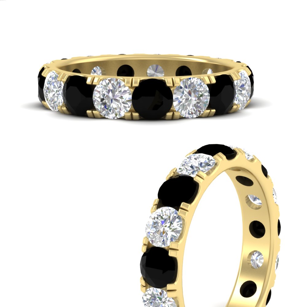 Diamond Double Prong Eternity Wedding Band 3 Carat