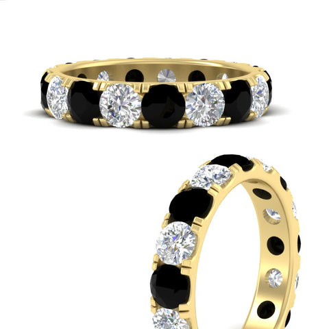 diamond-and-black-diamond-double-prong-eternity-wedding-band-3-carat-in-yellow-gold-FDEWB8371GBLACKANGLE3-3.00CT-NL-YG