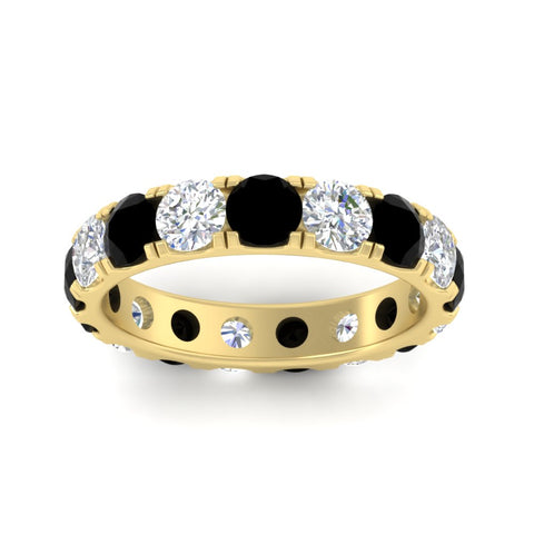 diamond-and-black-diamond-double-prong-eternity-wedding-band-3-carat-in-yellow-gold-FDEWB8371GBLACKANGLE5-3.00CT-NL-YG