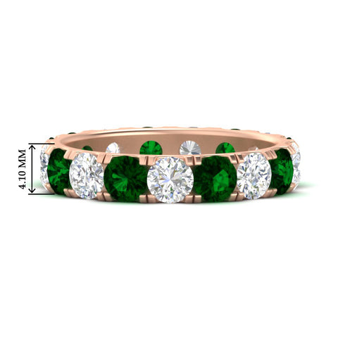 diamond-and-emerald-double-prong-eternity-wedding-band-3-carat-in-rose-gold-FDEWB8371GEMGR-3.00CT-NL-RG-HW