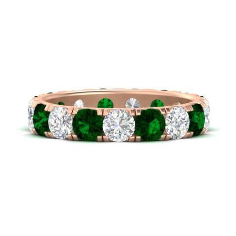 diamond-and-emerald-double-prong-eternity-wedding-band-3-carat-in-rose-gold-FDEWB8371GEMGR-3.00CT-NL-RG
