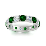 Load image into Gallery viewer, Diamond Double Prong Eternity Wedding Band 3 Carat
