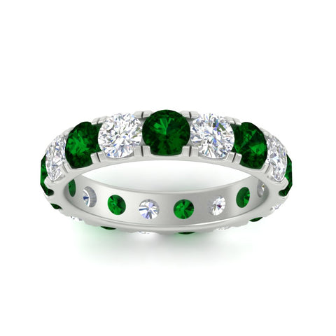 diamond-and-emerald-double-prong-eternity-wedding-band-3-carat-in-white-gold-FDEWB8371GEMGRANGLE5-3.00CT-NL-WG