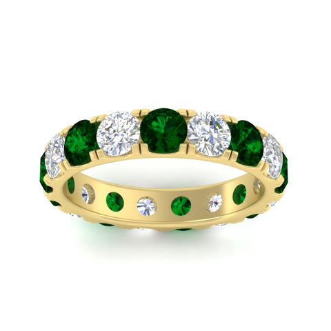 diamond-and-emerald-double-prong-eternity-wedding-band-3-carat-in-yellow-gold-FDEWB8371GEMGRANGLE5-3.00CT-NL-YG