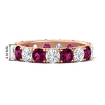 Load image into Gallery viewer, Diamond Double Prong Eternity Wedding Band 3 Carat
