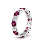 Load image into Gallery viewer, Diamond Double Prong Eternity Wedding Band 3 Carat
