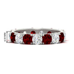 Load image into Gallery viewer, Diamond Double Prong Eternity Wedding Band 3 Carat
