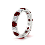 Load image into Gallery viewer, Diamond Double Prong Eternity Wedding Band 3 Carat
