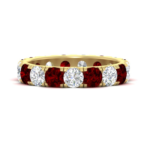 diamond-and-ruby-double-prong-eternity-wedding-band-3-carat-in-yellow-gold-FDEWB8371GRUDR-3.00CT-NL-YG