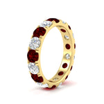 Load image into Gallery viewer, Diamond Double Prong Eternity Wedding Band 3 Carat
