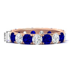 Load image into Gallery viewer, Diamond Double Prong Eternity Wedding Band 3 Carat
