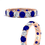 Load image into Gallery viewer, Diamond Double Prong Eternity Wedding Band 3 Carat
