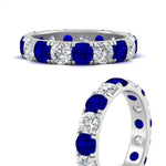 Load image into Gallery viewer, Diamond Double Prong Eternity Wedding Band 3 Carat
