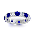 Load image into Gallery viewer, Diamond Double Prong Eternity Wedding Band 3 Carat
