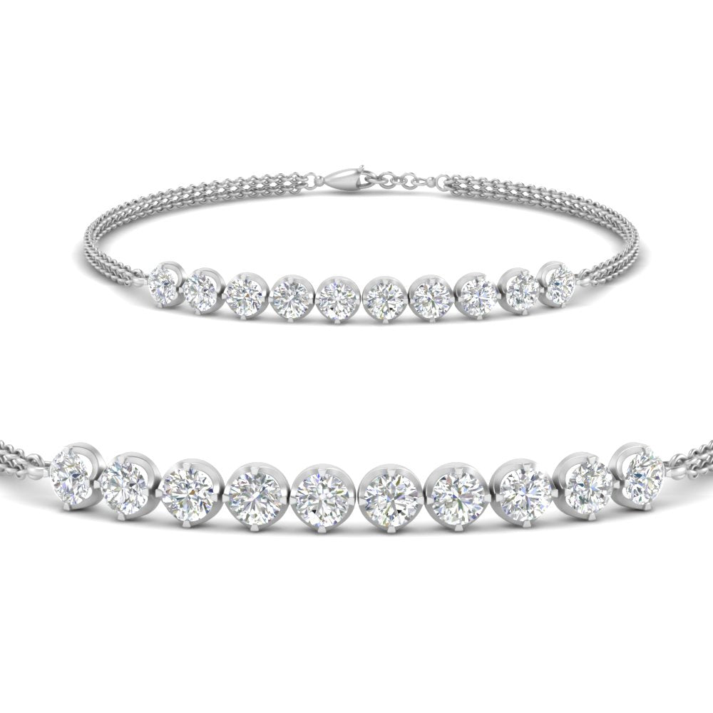 Diamond Anniversary Chain Bracelet
