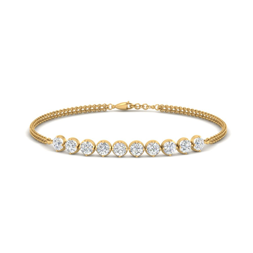 Diamond Anniversary Chain Bracelet