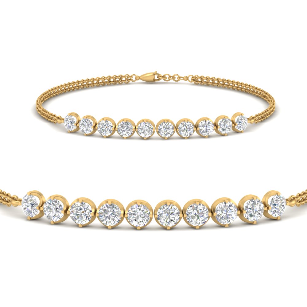 Diamond Anniversary Chain Bracelet