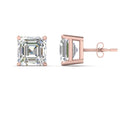 Thumbnail 112 - Asscher Cut Diamond Stud Earring