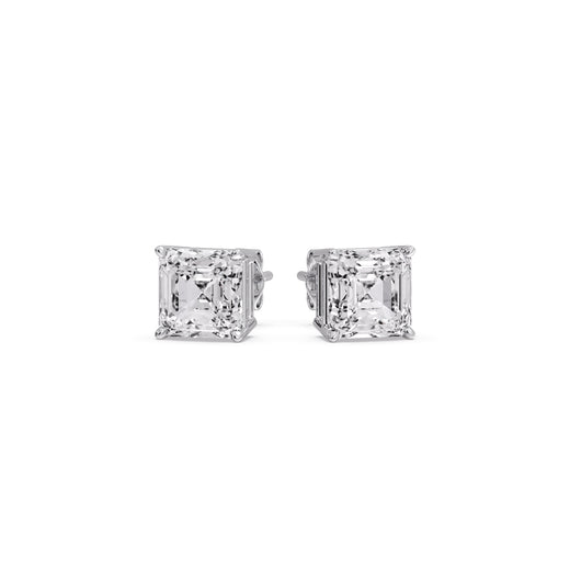 Asscher Cut Diamond Stud Earring