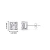 Load image into Gallery viewer, Asscher Cut Diamond Stud Earring