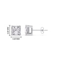 Thumbnail 41 - Asscher Cut Diamond Stud Earring