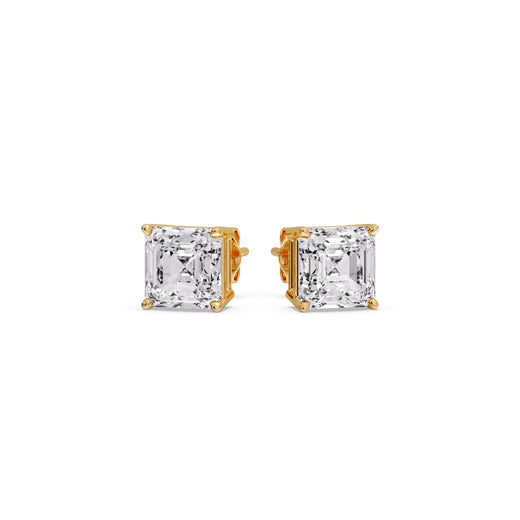 Asscher Cut Diamond Stud Earring