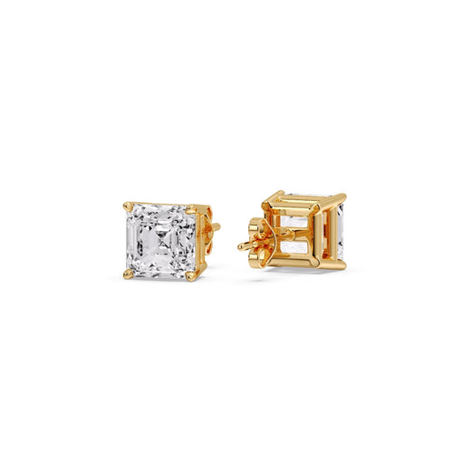 Asscher Cut Diamond Stud Earring