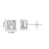 Load image into Gallery viewer, Asscher Cut Diamond Stud Earring