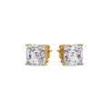 Thumbnail 74 - Asscher Cut Diamond Stud Earring