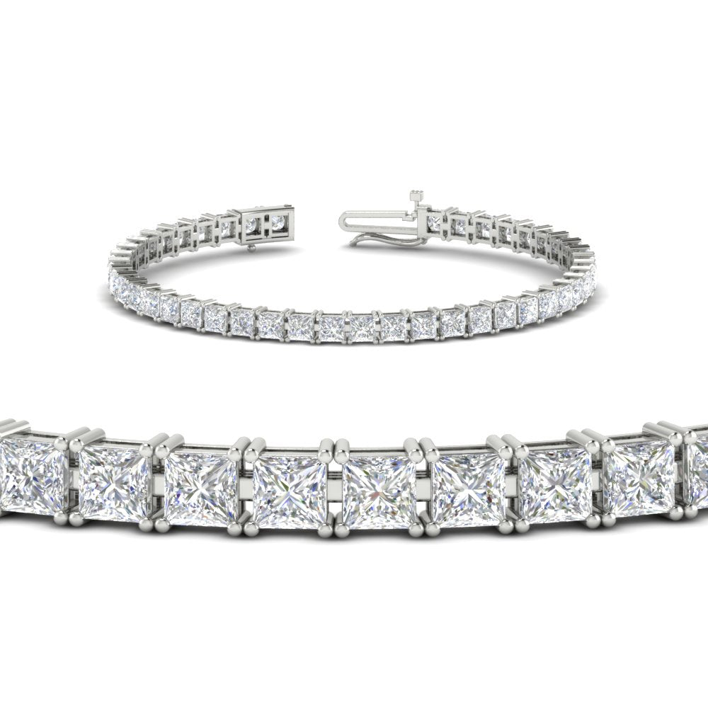 Basket Tennis 11 Ct Square Cut Bracelet