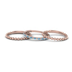 Load image into Gallery viewer, diamond-bead-stack-band-for-women-with-blue-topaz-in-rose-gold-FD8088ROGICBLTOANGLE3-NL-RG.jpg
