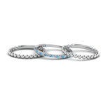 Load image into Gallery viewer, diamond-bead-stack-band-for-women-with-blue-topaz-in-white-gold-FD8088ROGICBLTOANGLE3-NL-WG.jpg
