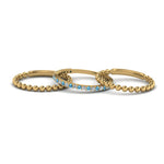 Load image into Gallery viewer, diamond-bead-stack-band-for-women-with-blue-topaz-in-yellow-gold-FD8088ROGICBLTOANGLE3-NL-YG.jpg
