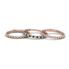 Load image into Gallery viewer, diamond-bead-stack-band-for-women-with-emerald-in-rose-gold-FD8088ROGEMGRANGLE3-NL-RG.jpg