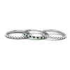 Load image into Gallery viewer, diamond-bead-stack-band-for-women-with-emerald-in-white-gold-FD8088ROGEMGRANGLE3-NL-WG.jpg
