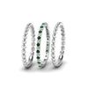 Load image into Gallery viewer, diamond-bead-stack-band-for-women-with-emerald-in-white-gold-FD8088ROGEMGRANGLE3-NL-WG.jpg