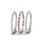 Load image into Gallery viewer, diamond-bead-stack-band-for-women-with-orange-sapphire-in-white-gold-FD8088ROGSAORANGLE3-NL-WG.jpg
