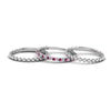 Load image into Gallery viewer, diamond-bead-stack-band-for-women-with-pink-sapphire-in-white-gold-FD8088ROGSADRPIANGLE3-NL-WG.jpg