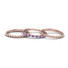 Load image into Gallery viewer, diamond-bead-stack-band-for-women-with-purple-topaz-in-rose-gold-FD8088ROGVITOANGLE3-NL-RG.jpg