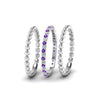 Load image into Gallery viewer, diamond-bead-stack-band-for-women-with-purple-topaz-in-white-gold-FD8088ROGVITOANGLE3-NL-WG.jpg