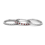 Load image into Gallery viewer, diamond-bead-stack-band-for-women-with-ruby-in-white-gold-FD8088ROGRUDRANGLE3-NL-WG.jpg
