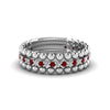 Load image into Gallery viewer, diamond-bead-stack-band-for-women-with-ruby-in-white-gold-FD8088ROGRUDRANGLE3-NL-WG.jpg