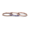 Load image into Gallery viewer, diamond-bead-stack-band-for-women-with-sapphire-in-rose-gold-FD8088ROGSABLANGLE3-NL-RG.jpg