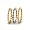 Load image into Gallery viewer, diamond-bead-stack-band-for-women-with-sapphire-in-yellow-gold-FD8088ROGSABLANGLE3-NL-YG.jpg