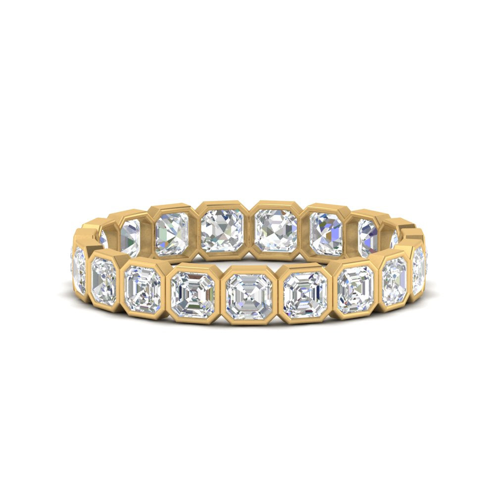 diamond-bezel-set-asscher-eternity-ring-3-carat-in-yellow-gold-FD10567AS-0.15CT-NL-YG
