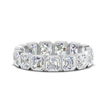 Load image into Gallery viewer, diamond-bezel-set-asscher-eternity-ring-4.50-carat-in-white-gold-FD10567AS-0.30CT-NL-WG