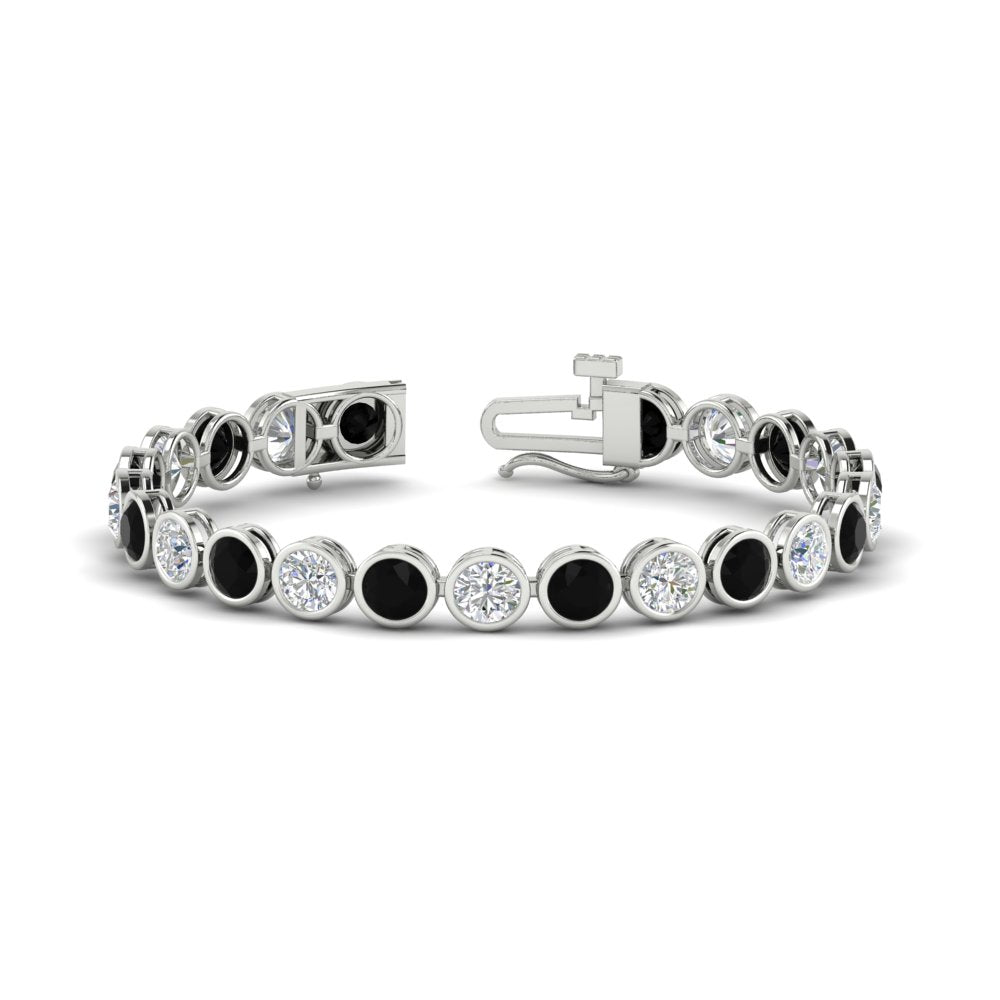 Diamond Bezel Set Tennis Bracelet 12 Carat