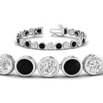 Load image into Gallery viewer, Diamond Bezel Set Tennis Bracelet 12 Carat
